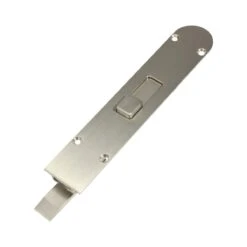 Barrierfold 210mm Cranked Flush Bolt Non-Lockable - Satin Nickel