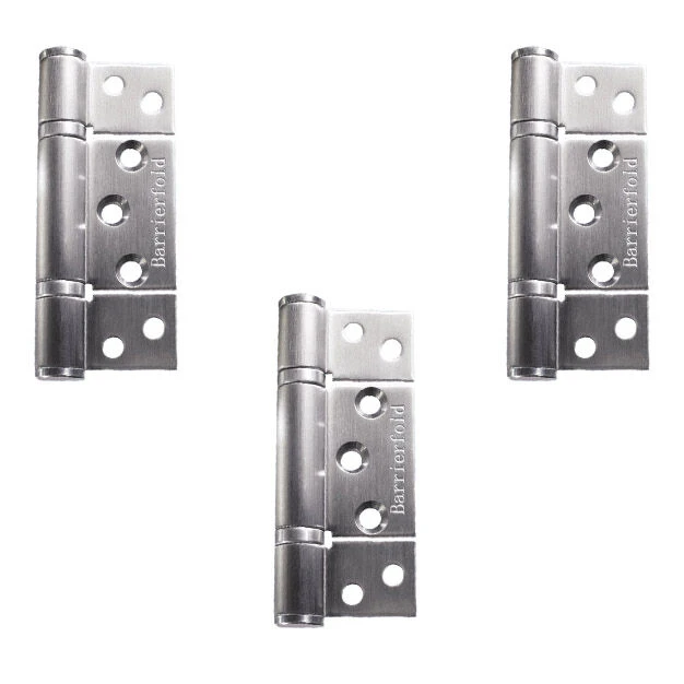 Barrierfold 3 Hinge Set - Satin Stainless