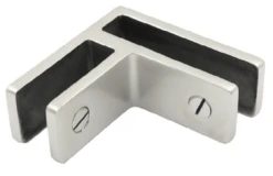 90° Glass To Glass Bracket Stiffener